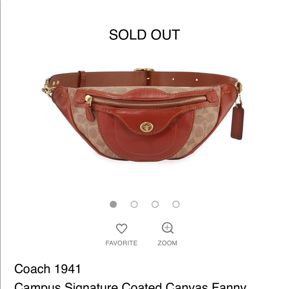 Coach Campus multicolor fanny pack bag